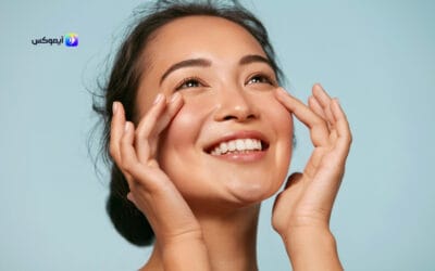 منتجات العناية بالبشرة المختلطة الحساسة مع تطبيق آيموكس